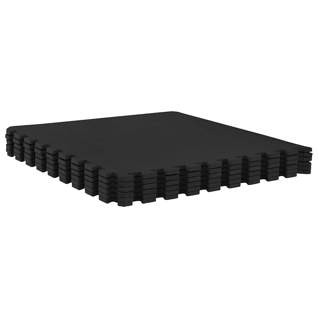 Vidaxl vloermatten 24 st 8,64 ㎡ eva-schuim zwart
