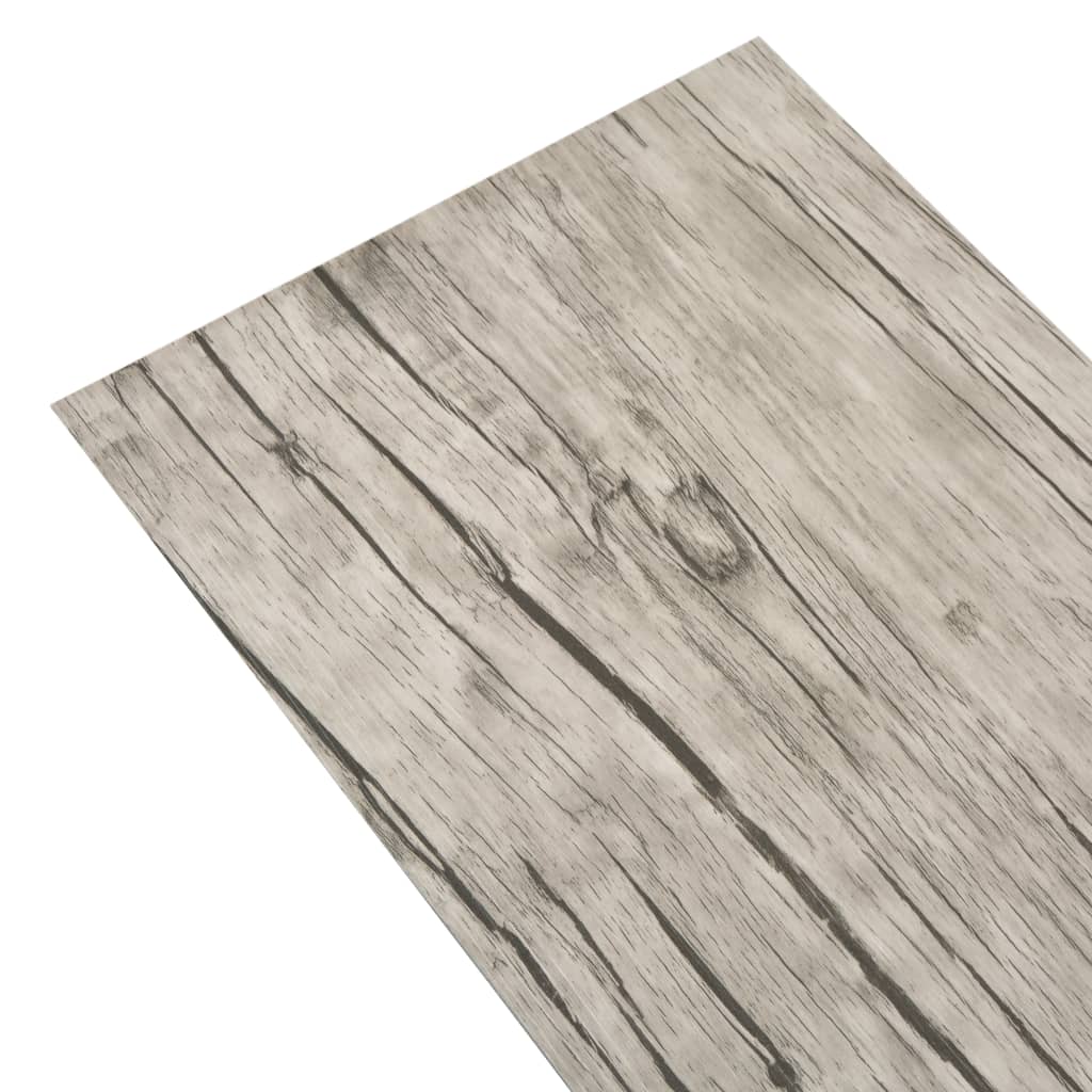 VidaXL Vloerplanken niet-zelfklevende 4,46 m² 3 mm PVC lichtgrijs