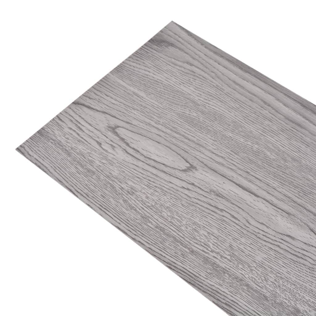 VidaXL Vloerplanken niet-zelfklevende 4,46 m² 3 mm PVC donkergrijs