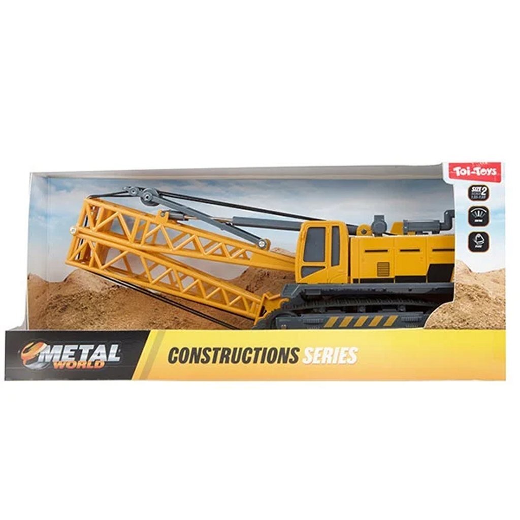 METALEN Bouwvoertuig -kraanwagen mt rupsbanden 1:55