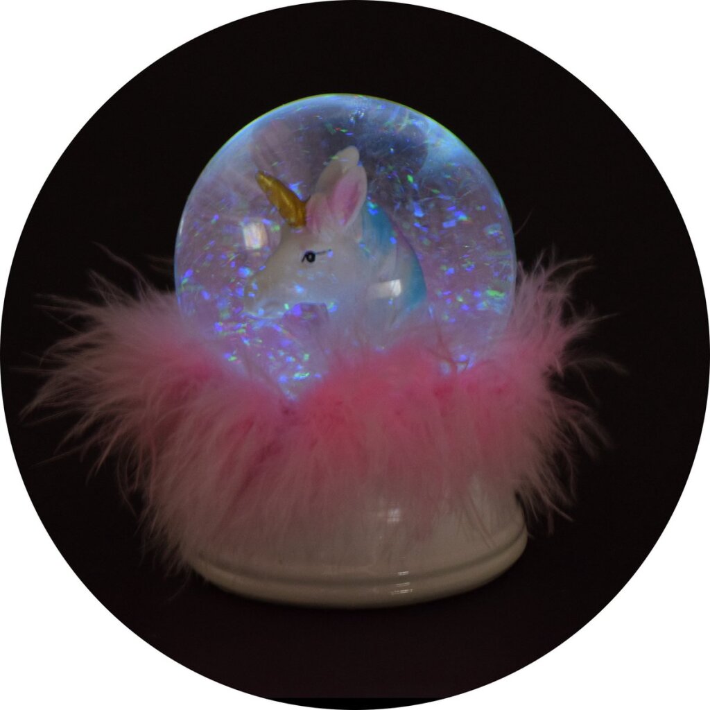 Droompaard Sneeuwbol Eenhoorn met Licht