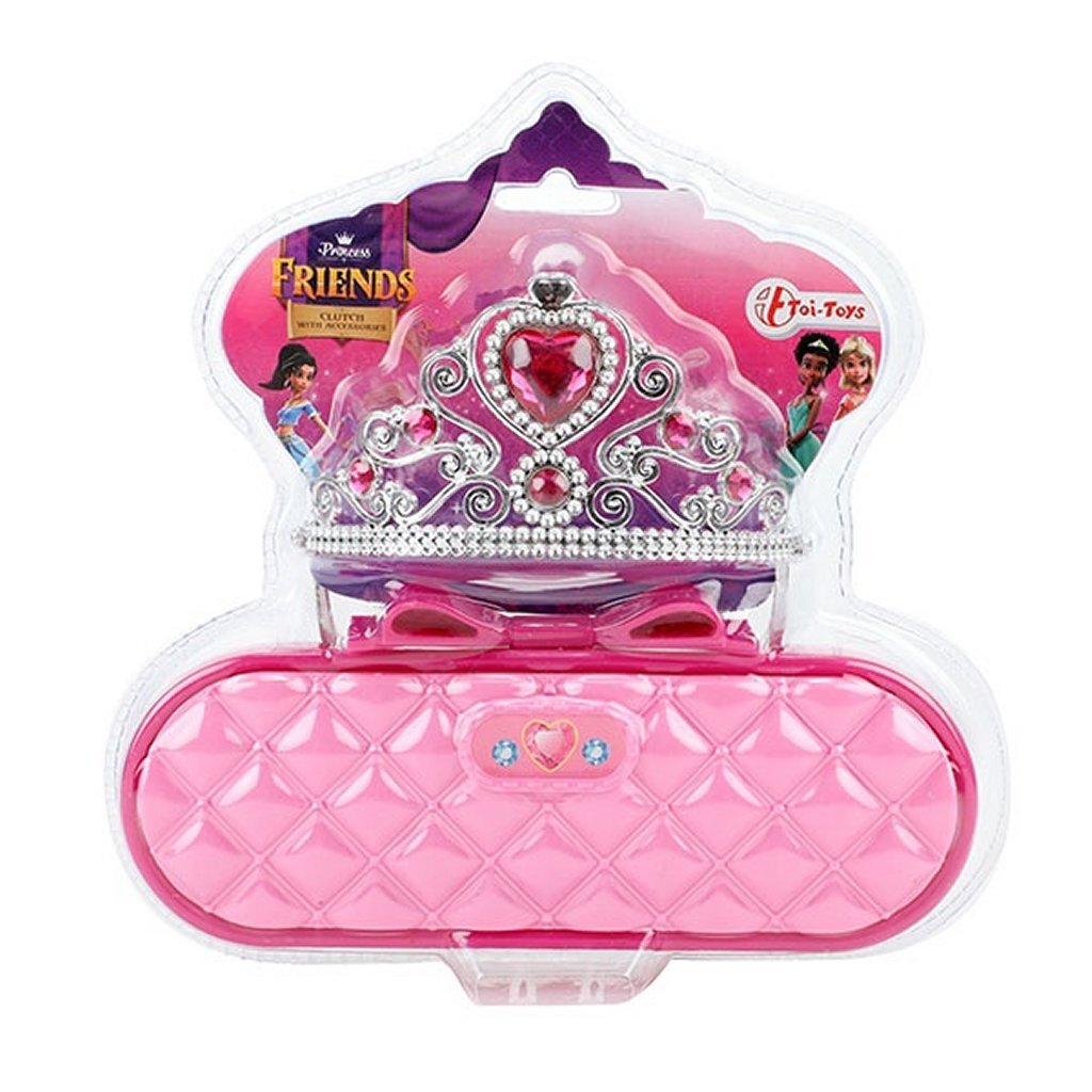 Prinsessenvriendjes prinses diadeem met tasje roze