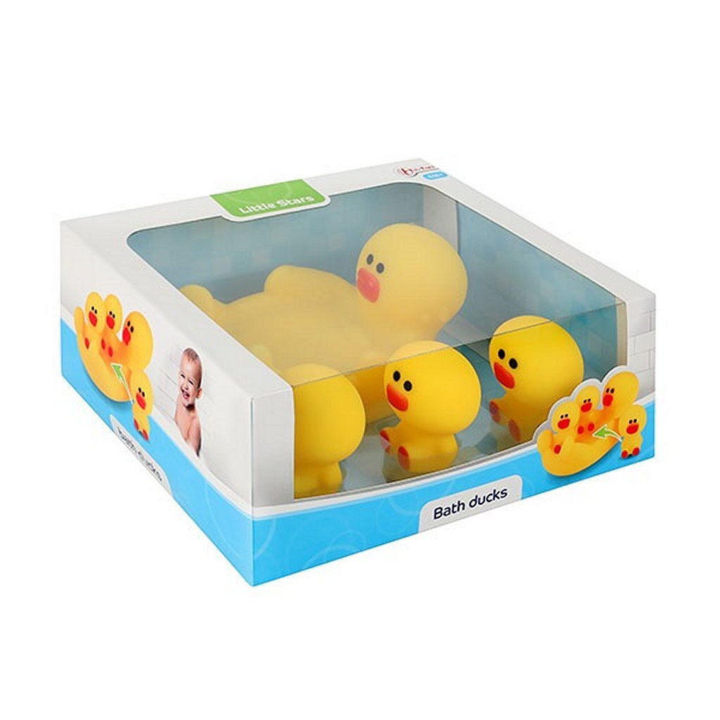 Kleine Sterren Kleine Grote Badeend met 3 Kleine Badeendjes