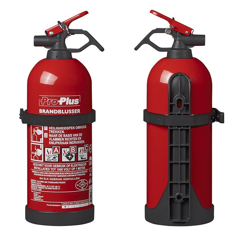 Proplus brandblusser 1kg abc poeder nl geschikt voor auto, boot en caravan