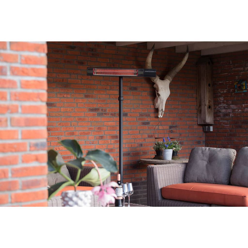 Sunred verwarmer royal diamant donker 2500 w roségoud carbon zwart