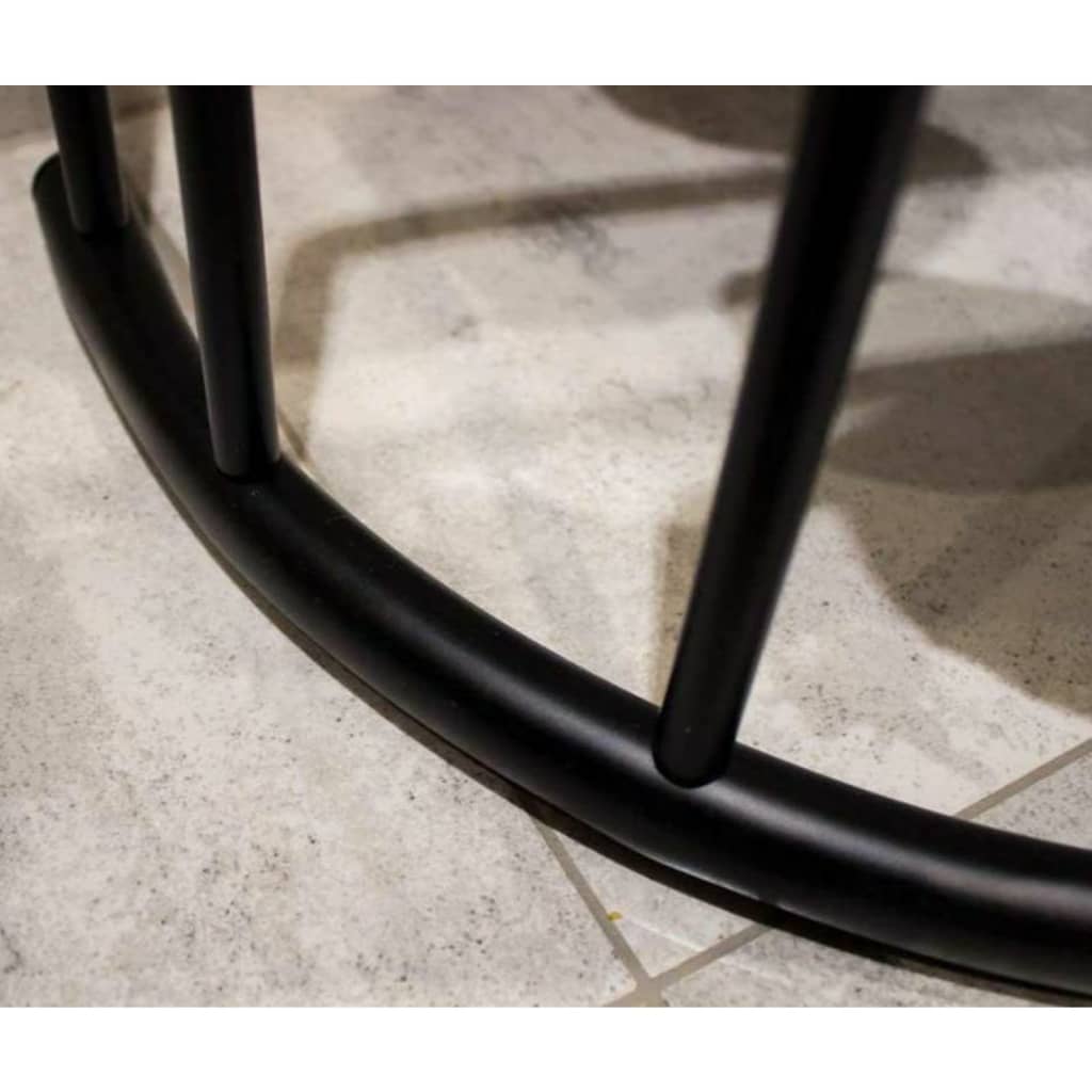 Badkameroplossingen Badkameroplossingen Handdoekenrek staan ​​49,5x75 cm metaal zwart