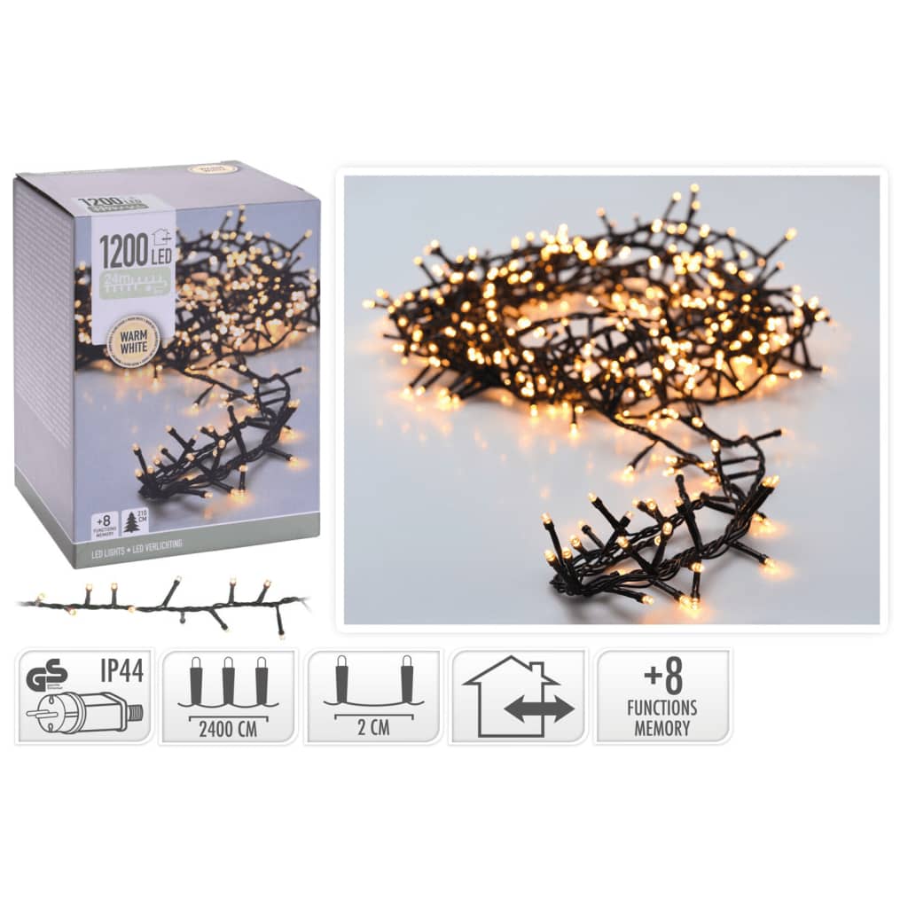 Ambiance Ambiance Kerstverlichting met 1200 LED's 24m