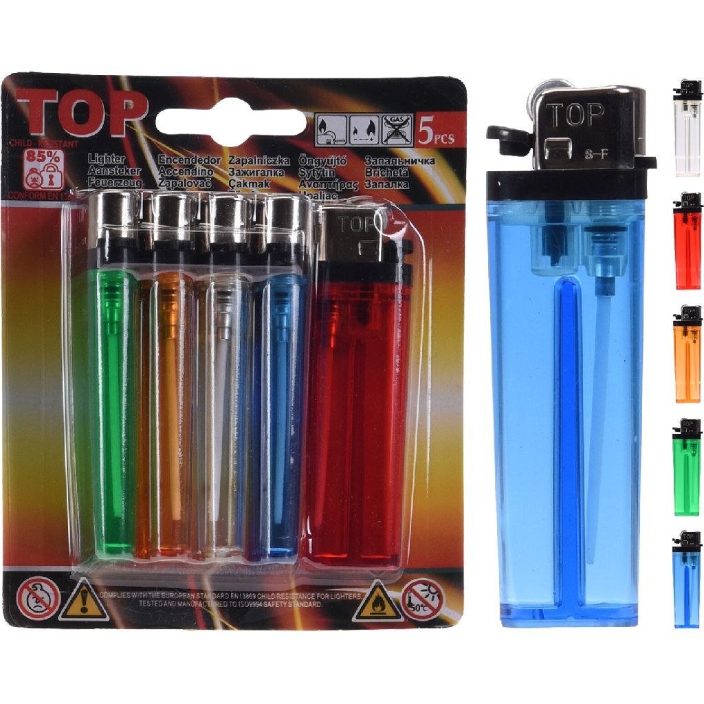 Basis aanstekers set 5 stuks