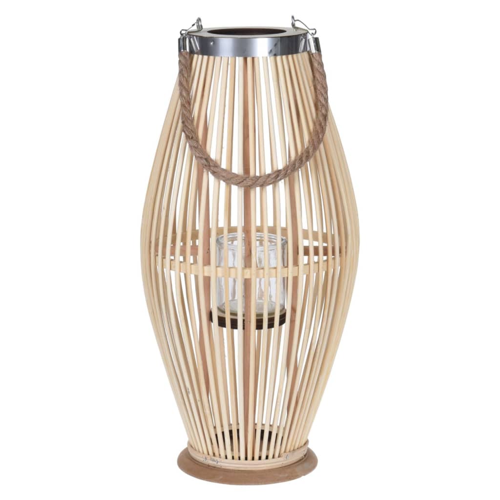 HS Collection HS Collection Lantaarn 24x48 cm bamboe naturel
