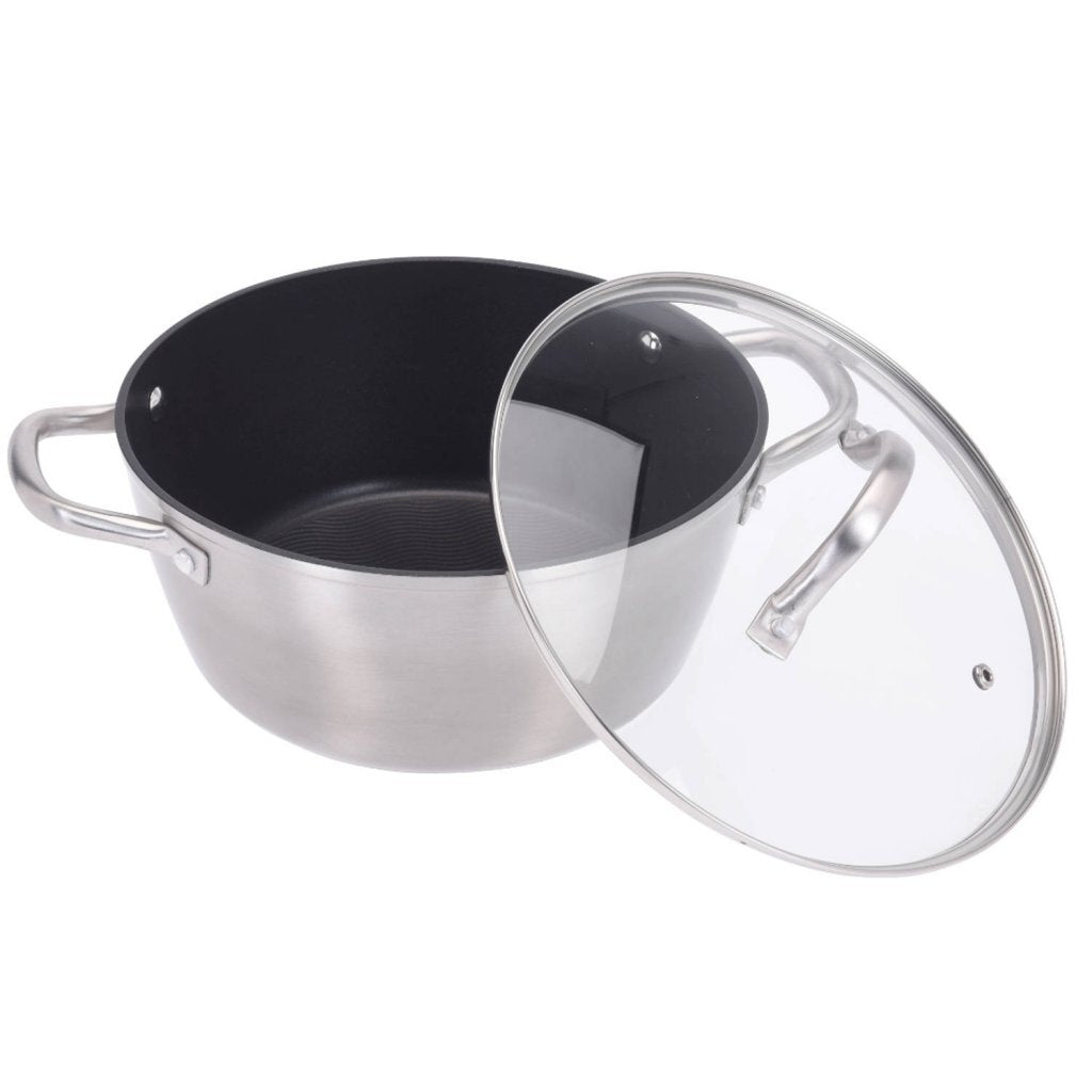 Excellent huishoudpan 24 cm + glazen deksel