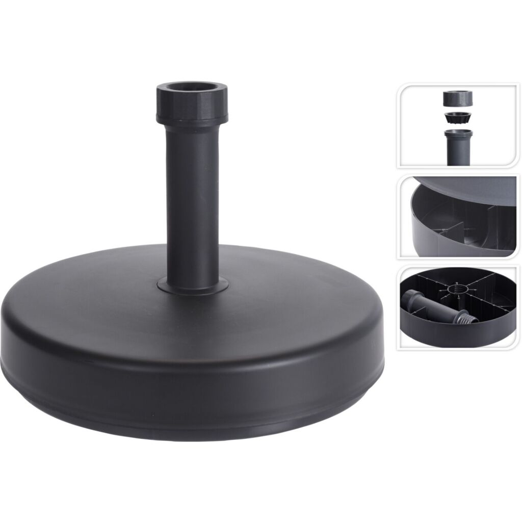 Basic parasolvoet 46 cm 25 kg grijs