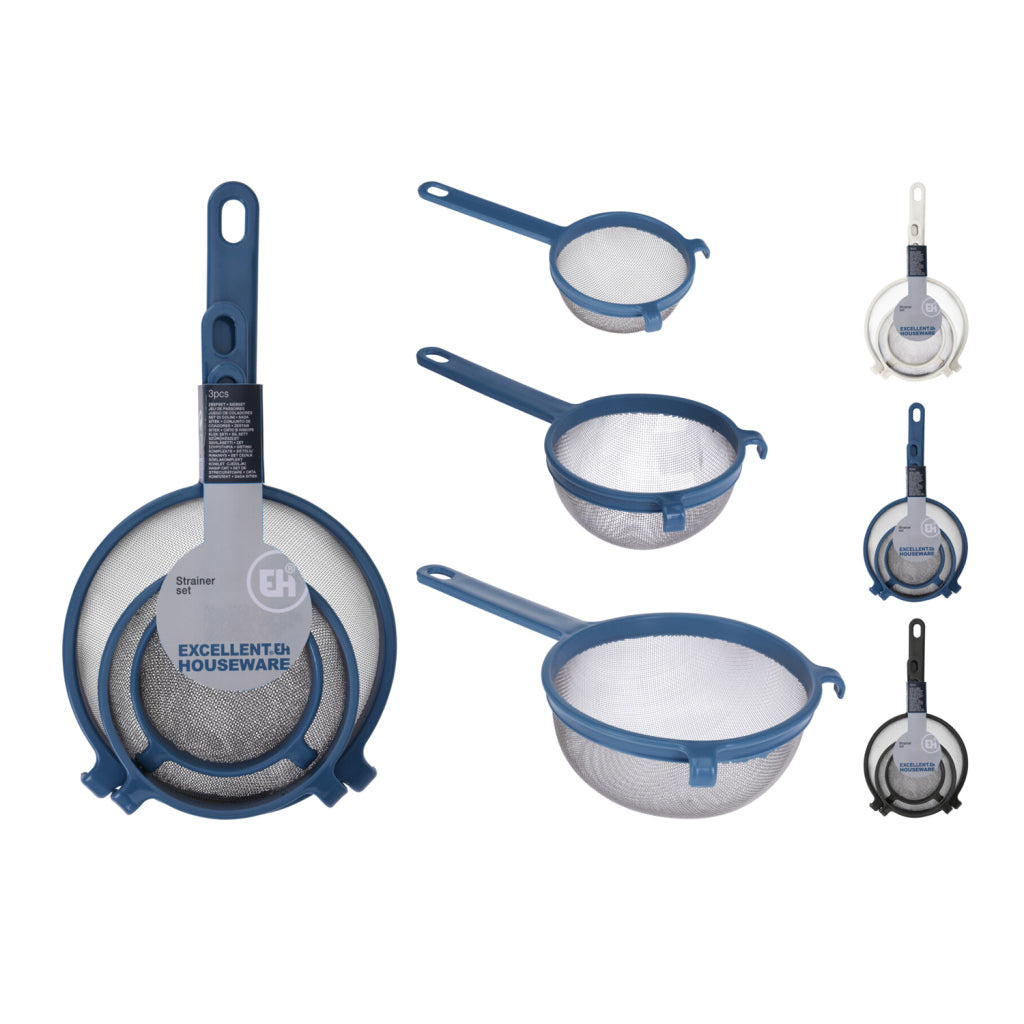 Excellent Houseware Huishoudartikelen Zeef Set 3-delig
