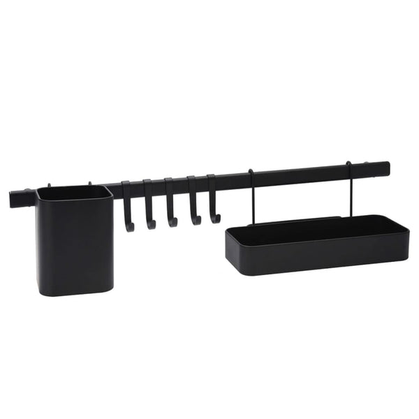 Excellent Houseware Houseware 8-delige Keukenorganizer zwart