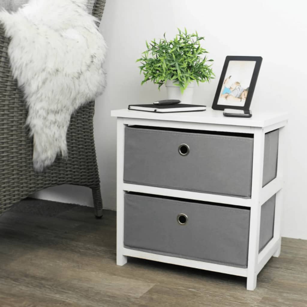 HS Collection HS Collection Opbergkast met 2 lades MDF