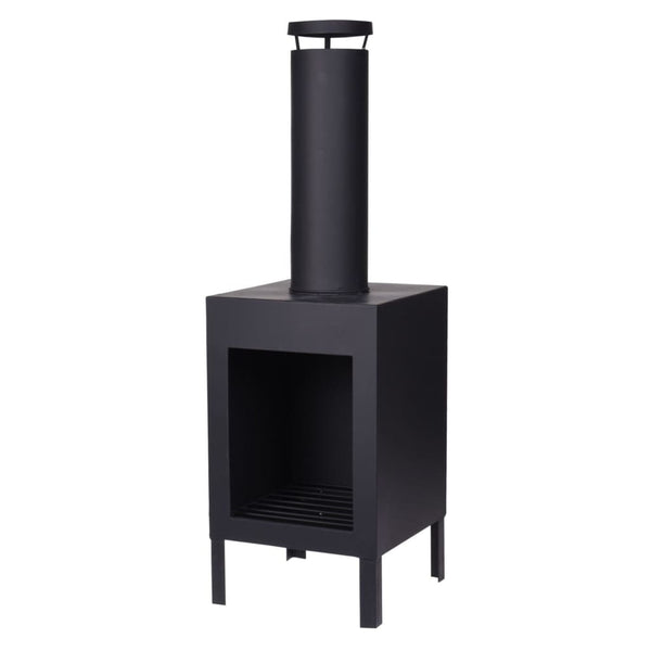 Progarden vuurhaard met schoorsteen 100 cm zwart
