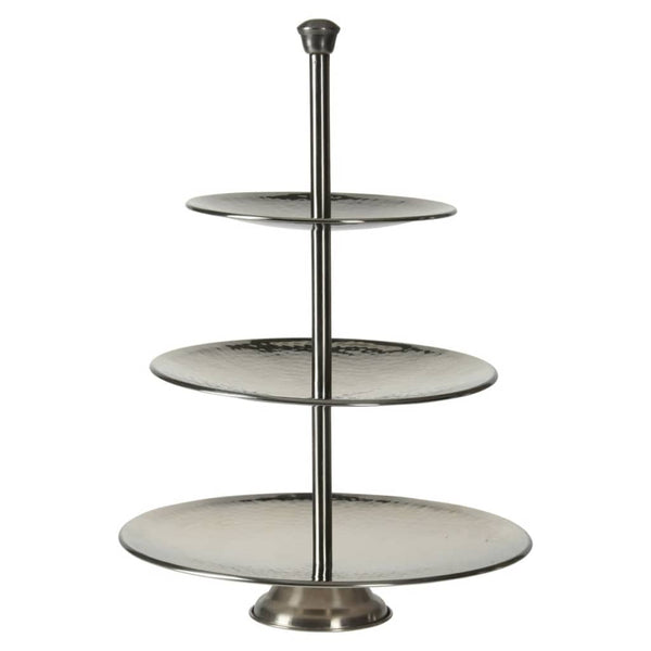 Excellent Houseware Houseware Etagère 3-laags 36,5 cm roestvrij staal