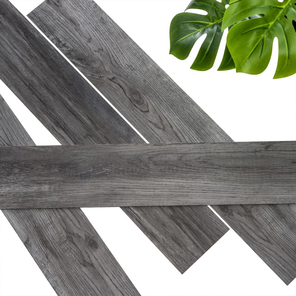 WallArt WallArt Planken houtlook schuurhout eiken asgrijs