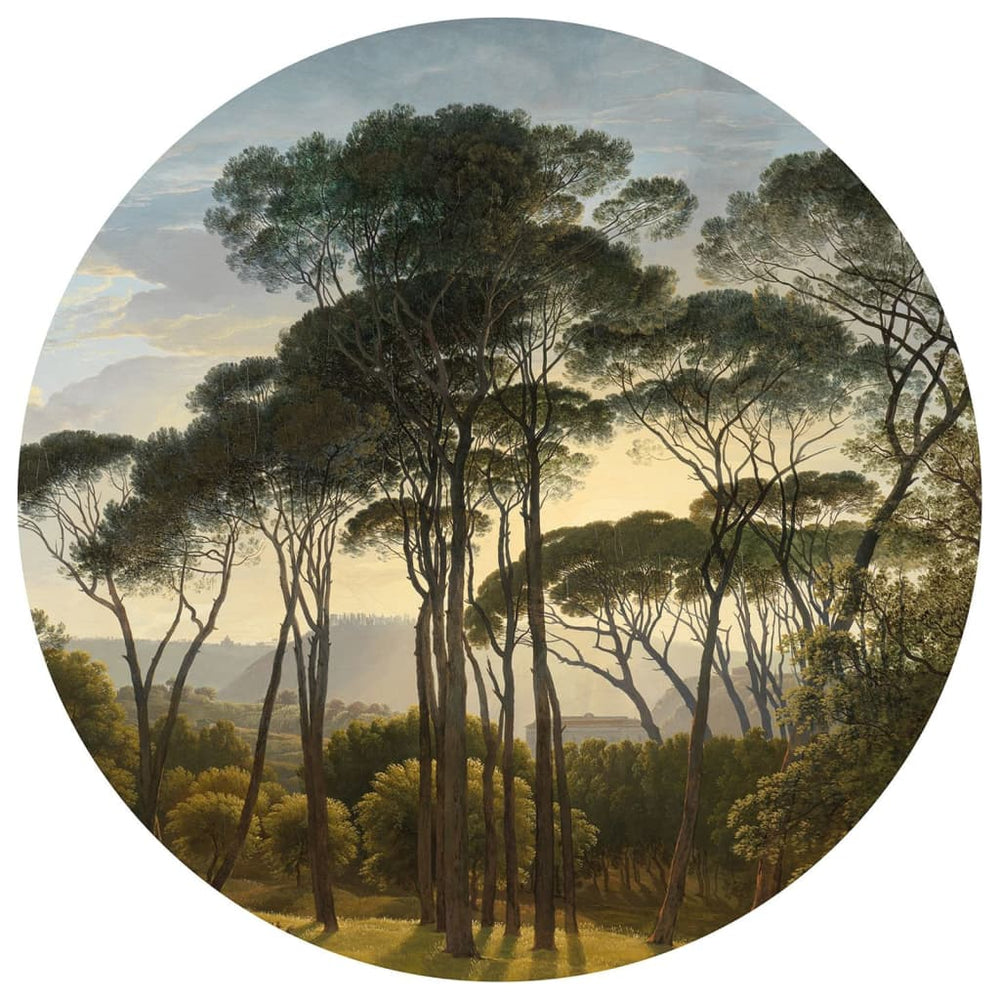 WallArt WallArt Behangcirkel Parasoldennen in Italië 190 cm