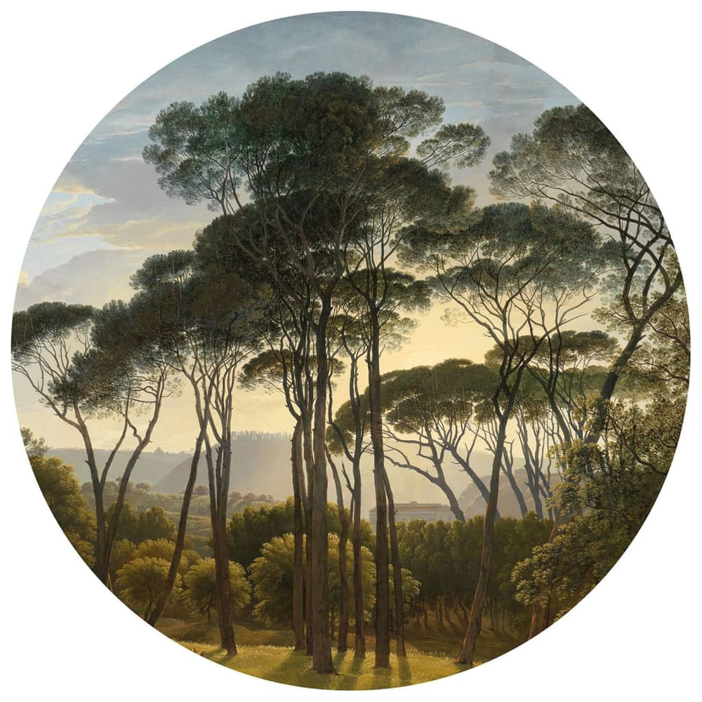 WallArt WallArt Behangcirkel Parasoldennen in Italië 142,5 cm