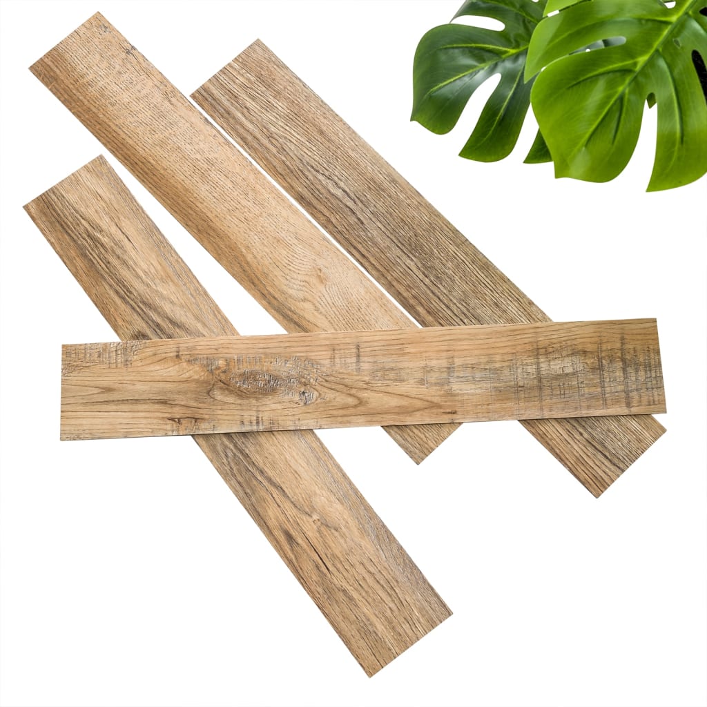 Wandkunst planken houtlook gerecycled eikenhout vintagebruin