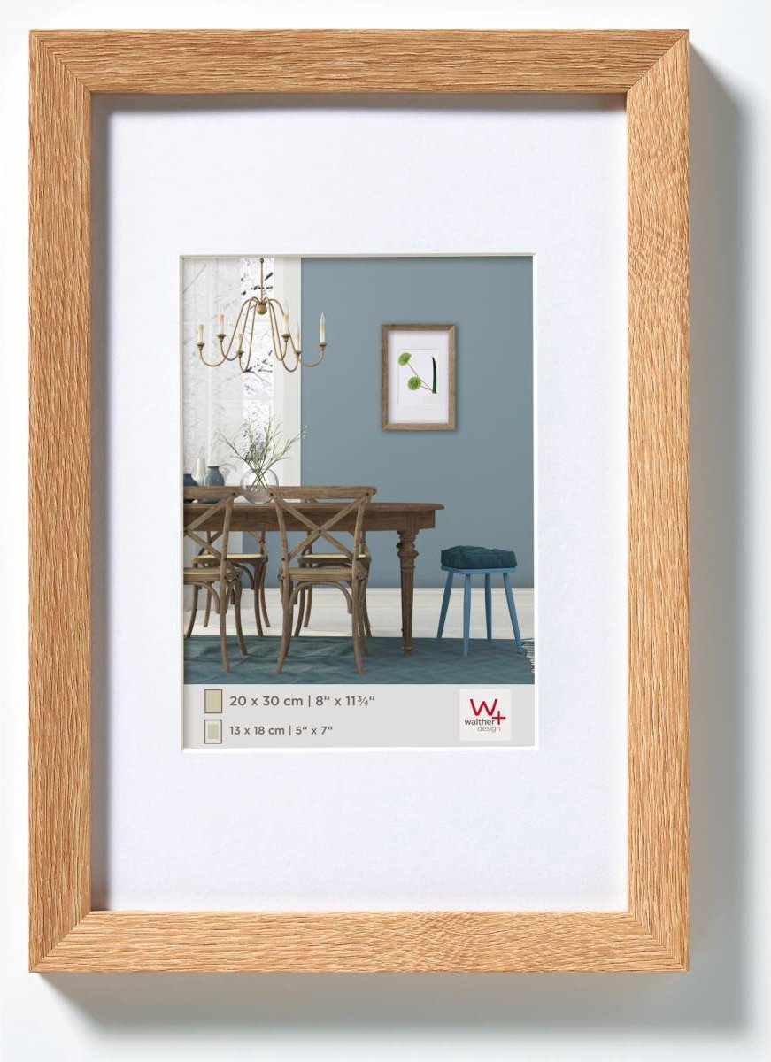 Walther fiorito - mdf houten lijst - fotoformaat 10x15 cm - lichte eik