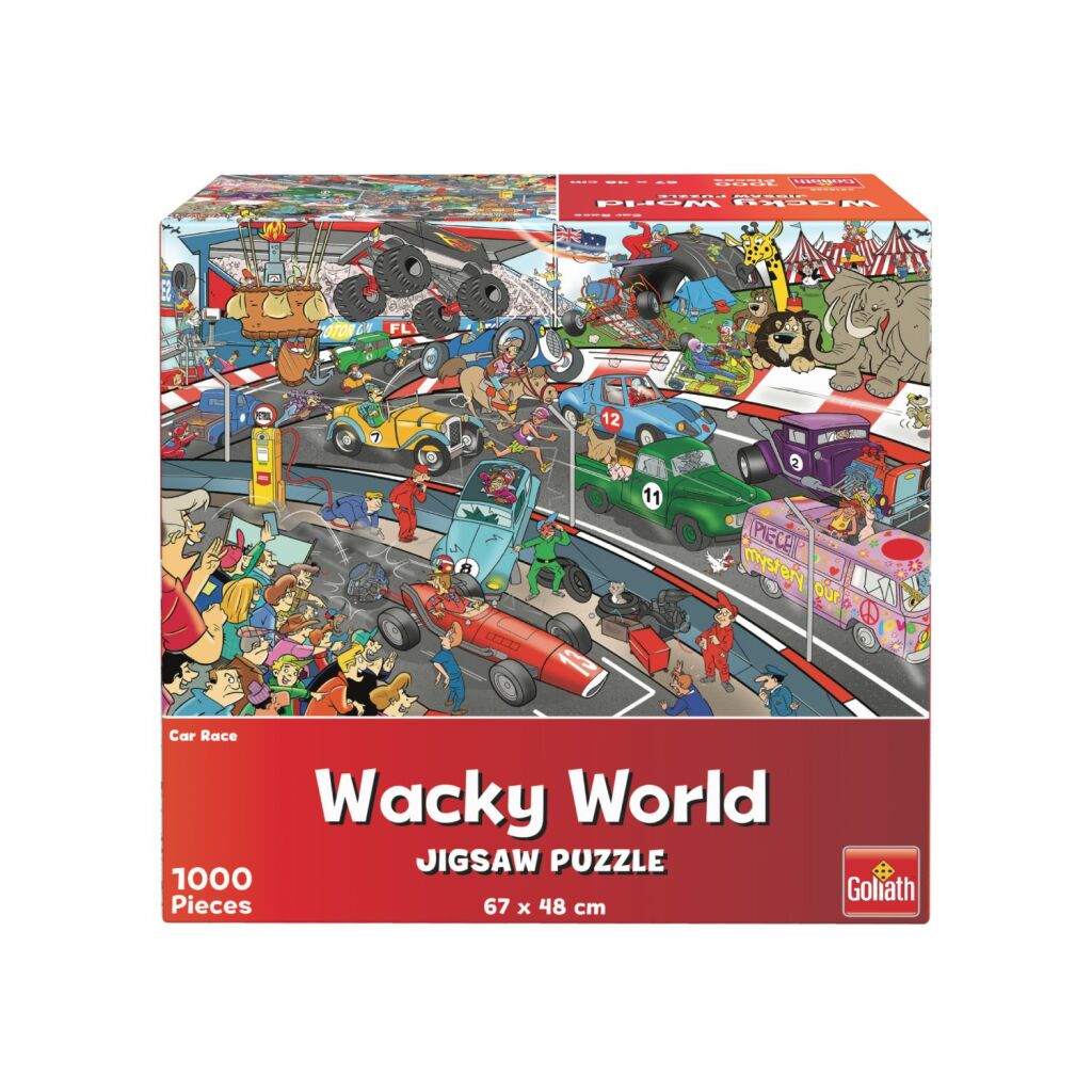 Goliath Wacky World Puzzel Autorace 1000 Stukjes