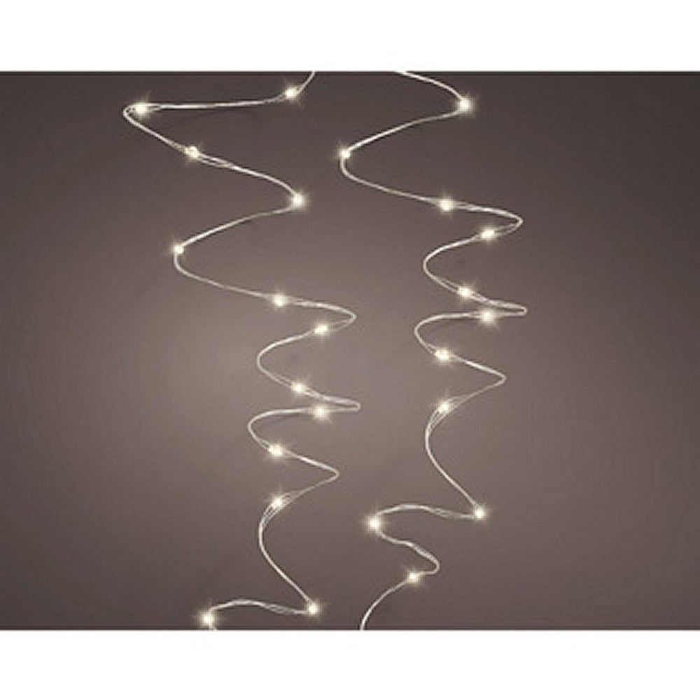 Lumineo Lumineo Micro LED Lichtslingers Verlichting Zilverdraad 24M 480 LEDs Buiten Warm Wit