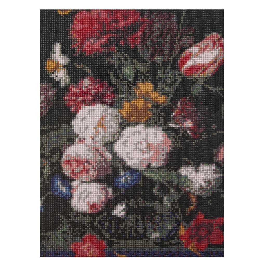 Craft sensations diamant schilderij bloemen 40x50 cm