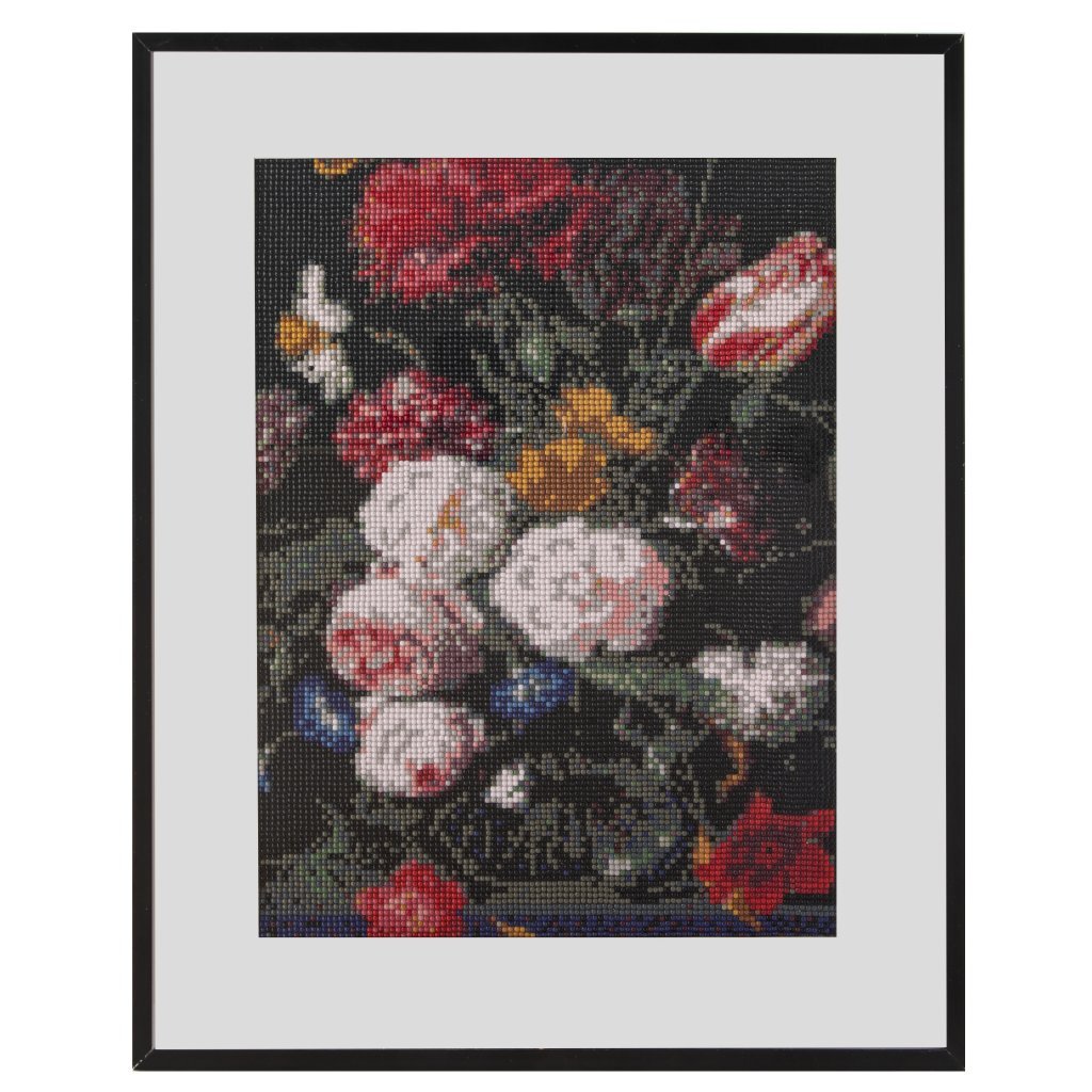 Craft sensations diamant schilderij bloemen 40x50 cm