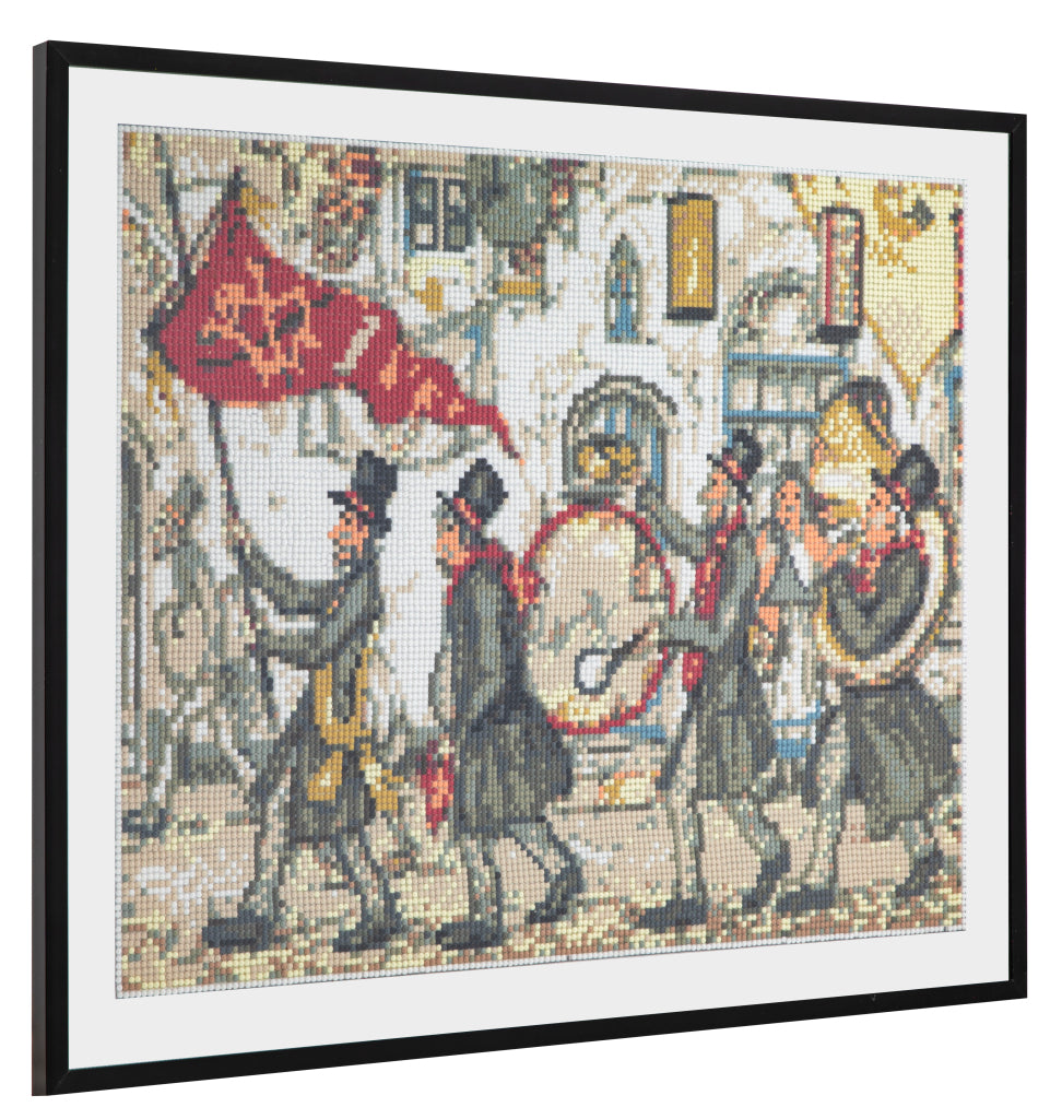 Grafische diamantschildering Anton Pieck Fanfare 40x50cm