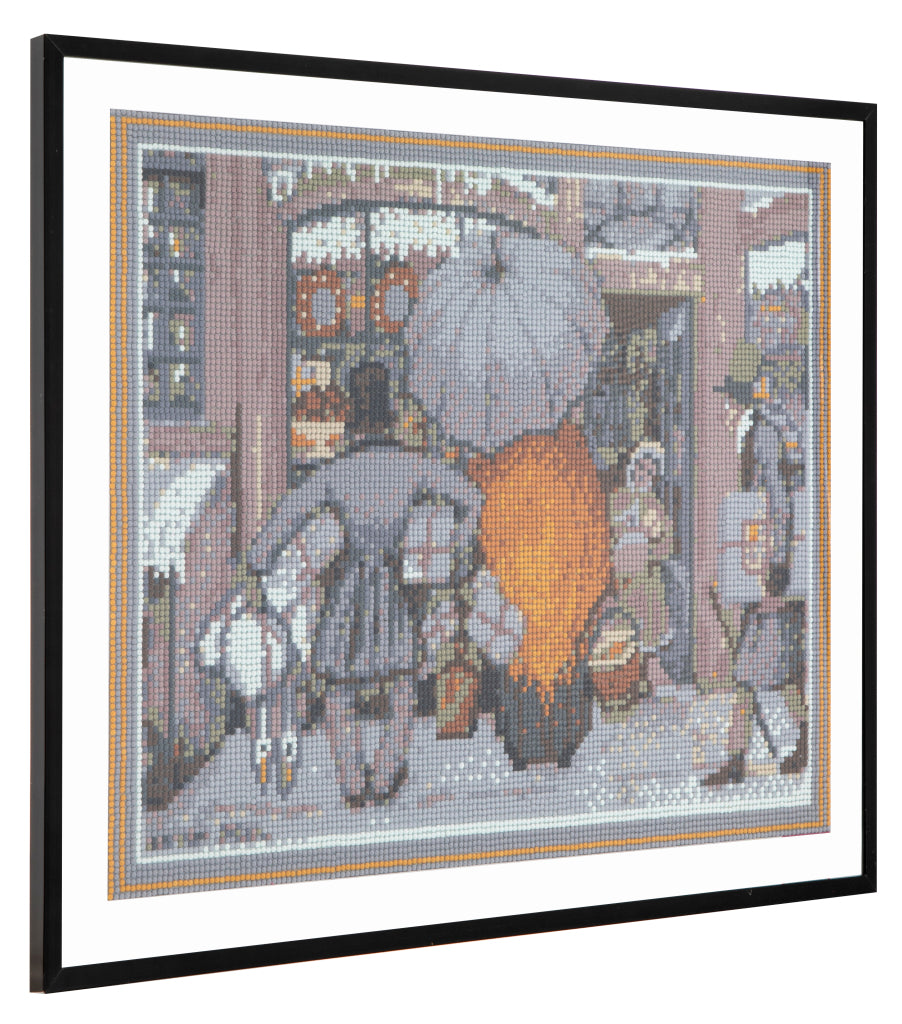 Grafische diamantschildering Anton Pieck etalage 40x50cm