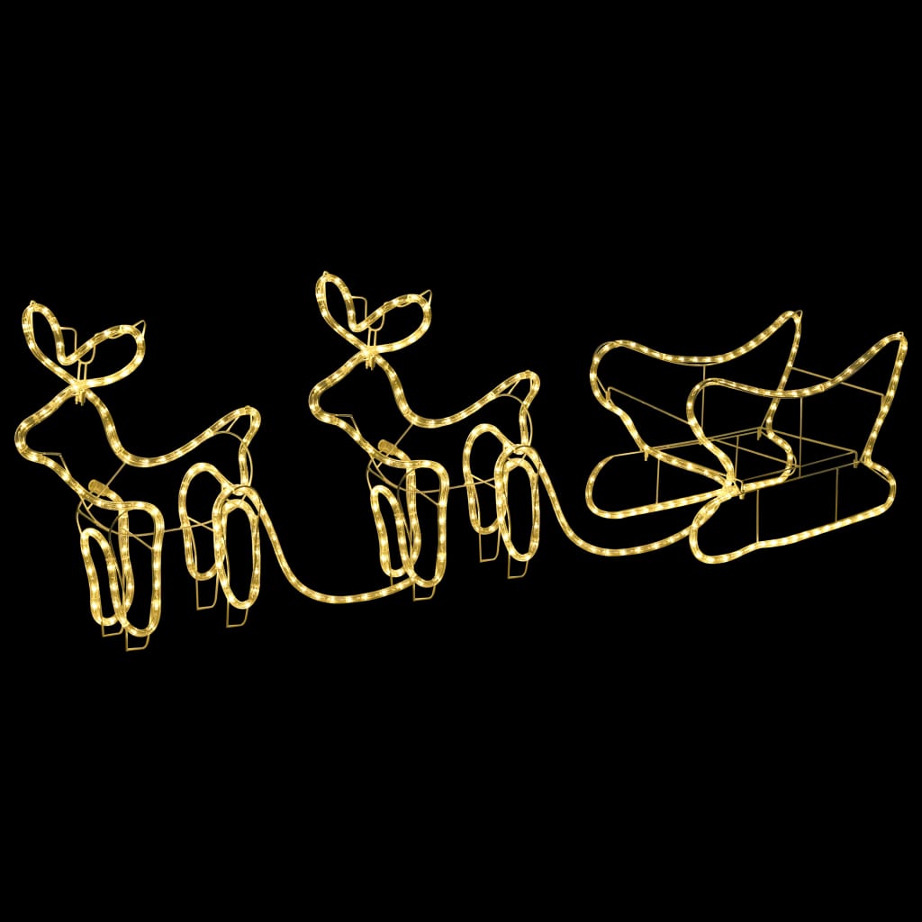 Vidaxl kerstdecoratie rendieren en slaap 576 led's