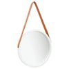 Vidaxl wandspiegel met band 40 cm wit