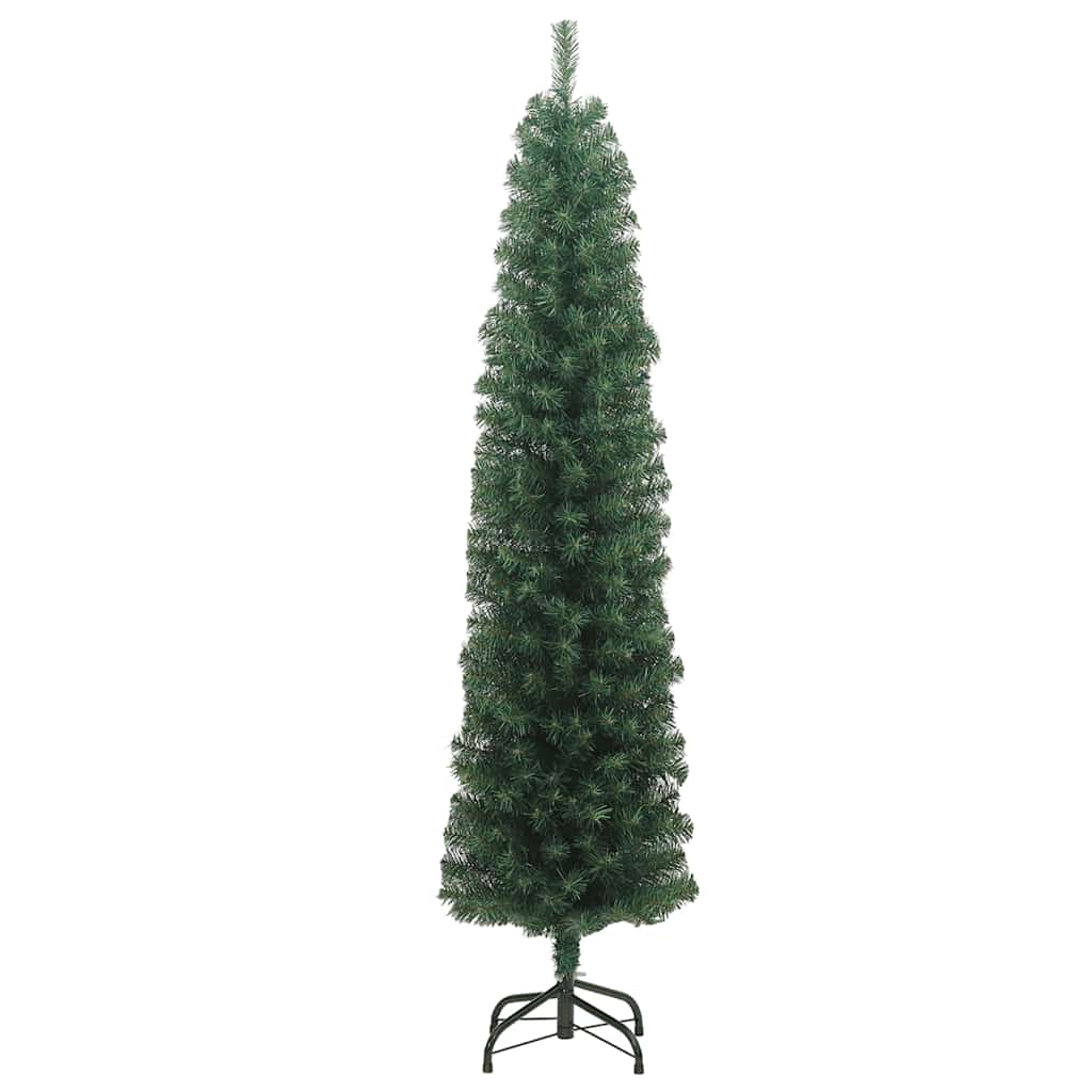 Vidaxl kunstkerstboom met standaard klein 210 cm pvc groen