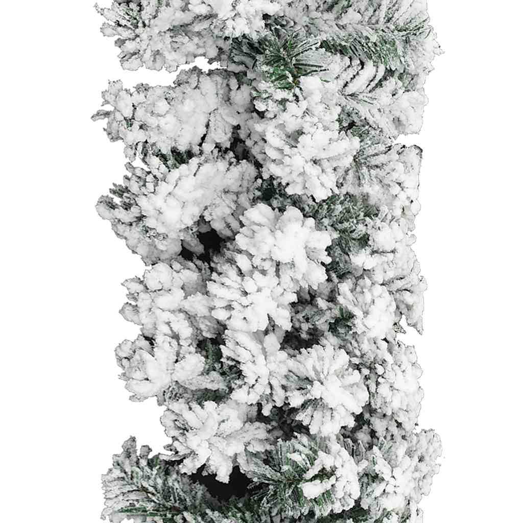 Vidaxl kerstslinger met sneeuw 20m pvc groen