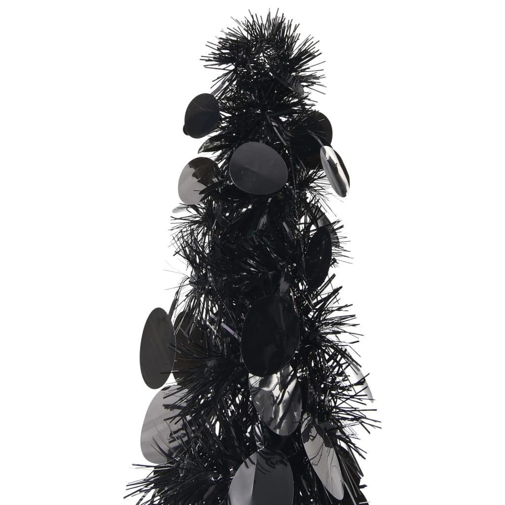 Vidaxl kunstkerstboom pop-up 150 cm pet zwart