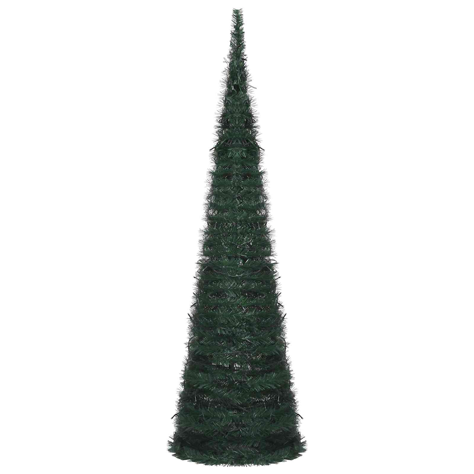 Vidaxl kerstboom with led string lights groen 150 x 150 cm pvc