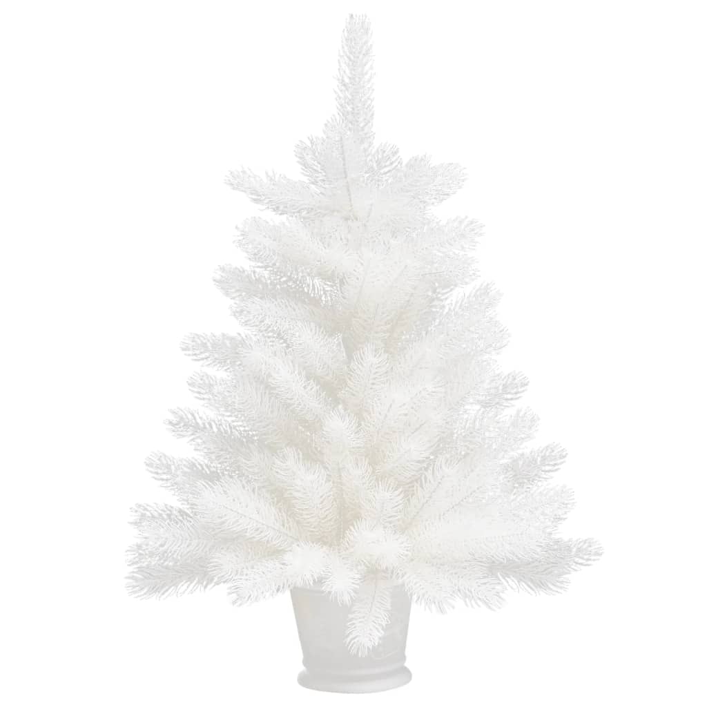 VidaXL Kunstkerstboom met levensechte naalden 65 cm wit