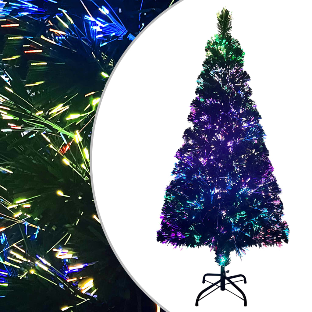 Vidaxl kunstkerstboom met standaard 120 cm glasvezel groen