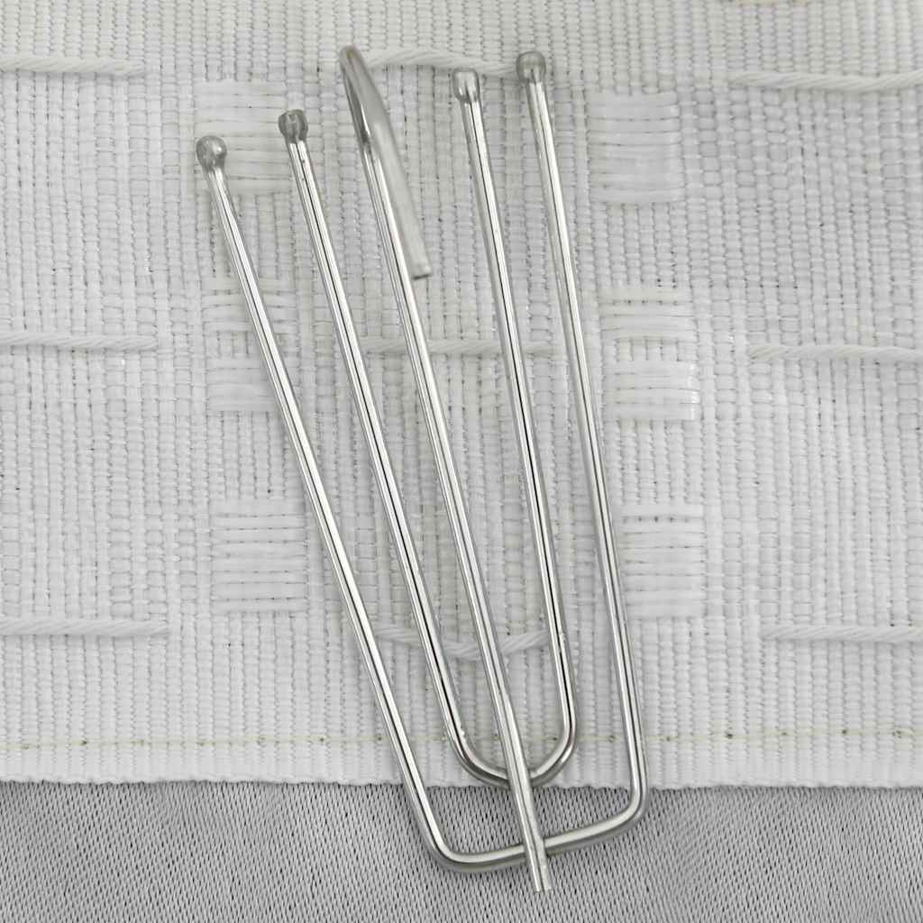 Vidaxl gordijn linnenlook verduisterend met haken 290x245 cm beige