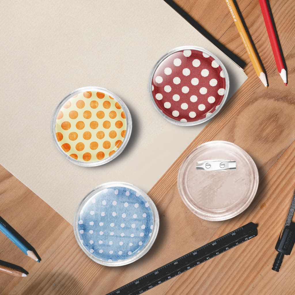 VidaXL Knoopjes met spelden 100 st 44 mm acryl