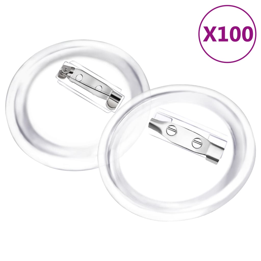 VidaXL Knoopjes met spelden 100 st 37 mm acryl