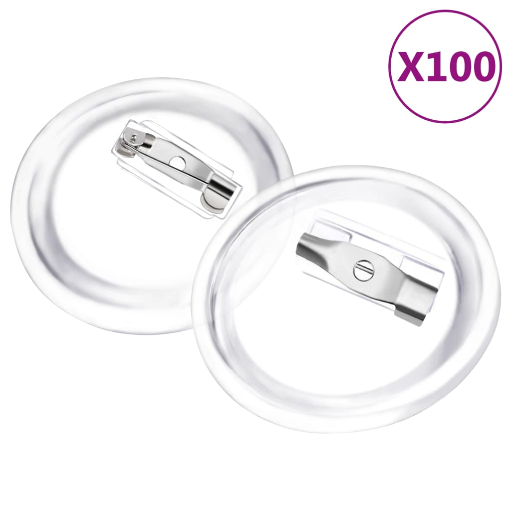 VidaXL Knoopjes met spelden 100 st 25 mm acryl