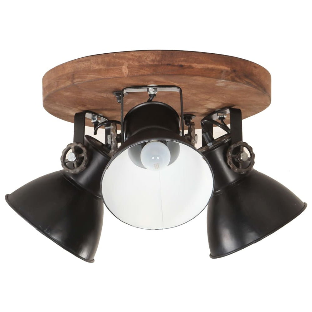 Vidaxl plafondlamp industrieel 25 w e27 42x27 cm zwart