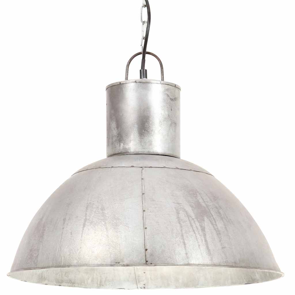 Vidaxl hanglamp rond 25 w e27 48 cm zilverkleurig