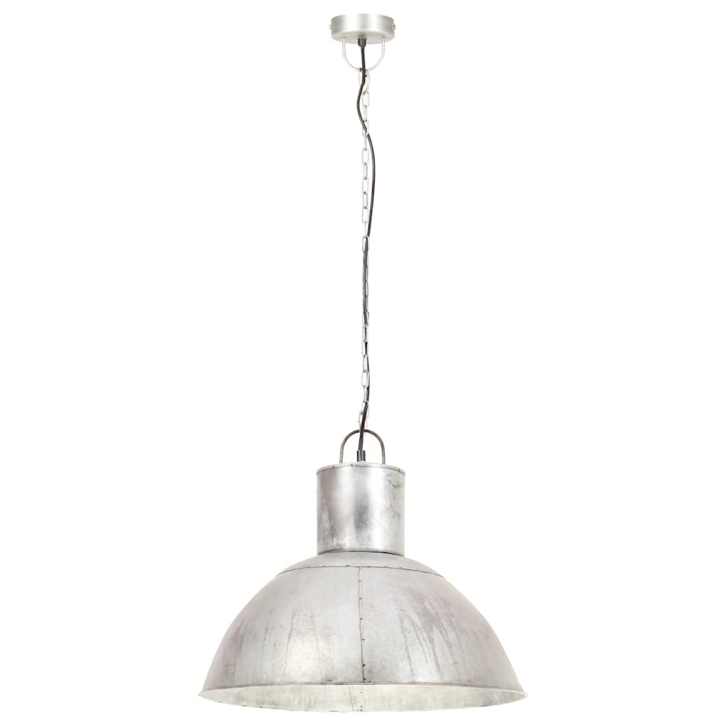 Vidaxl hanglamp rond 25 w e27 48 cm zilverkleurig