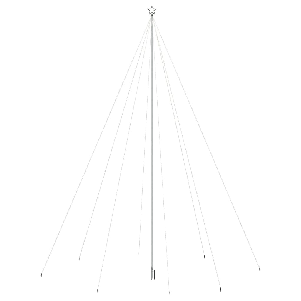 VidaXL Kerstboomverlichting waterval binnen buiten 1300 LED's 8m
