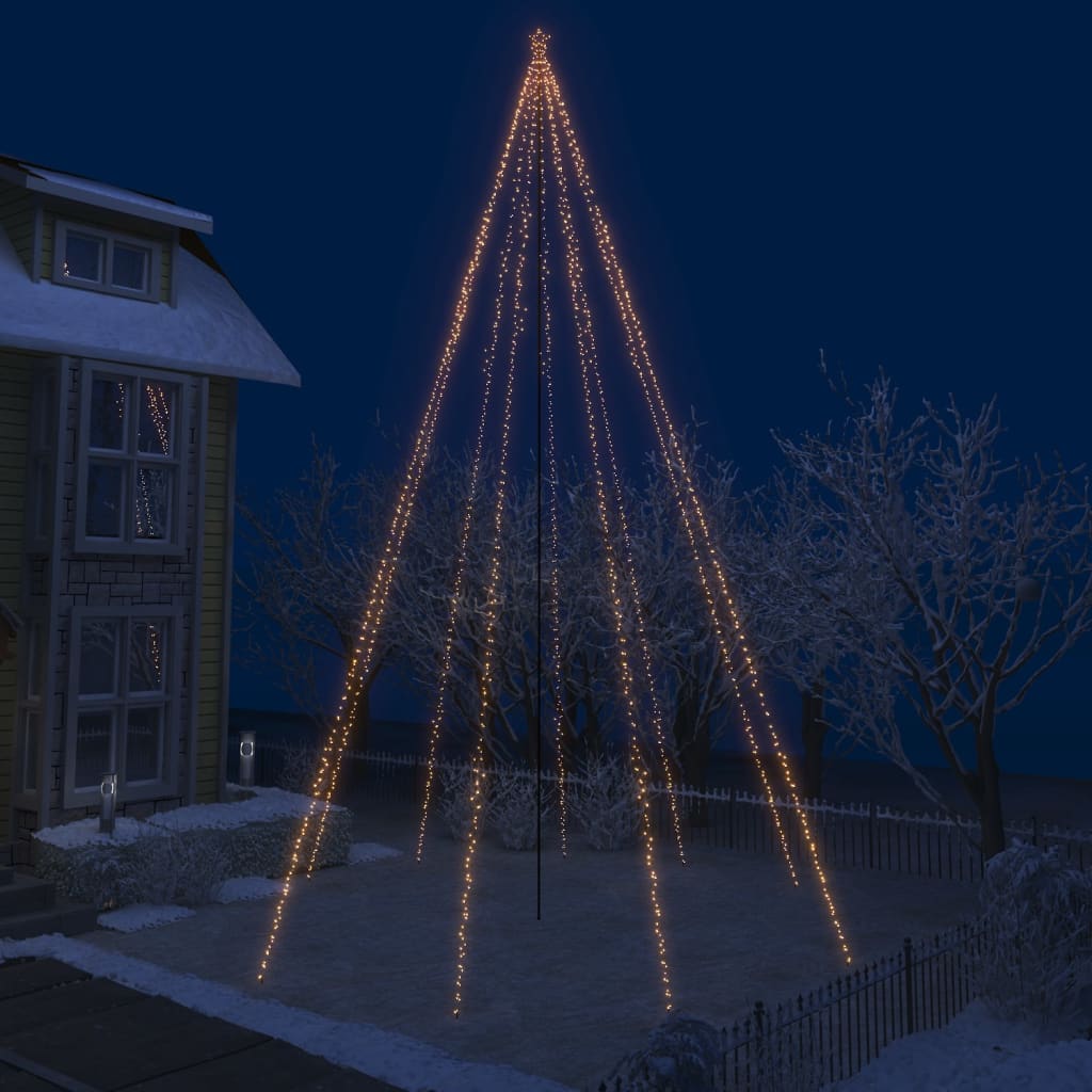 VidaXL Kerstboomverlichting waterval binnen buiten 1300 LED's 8m