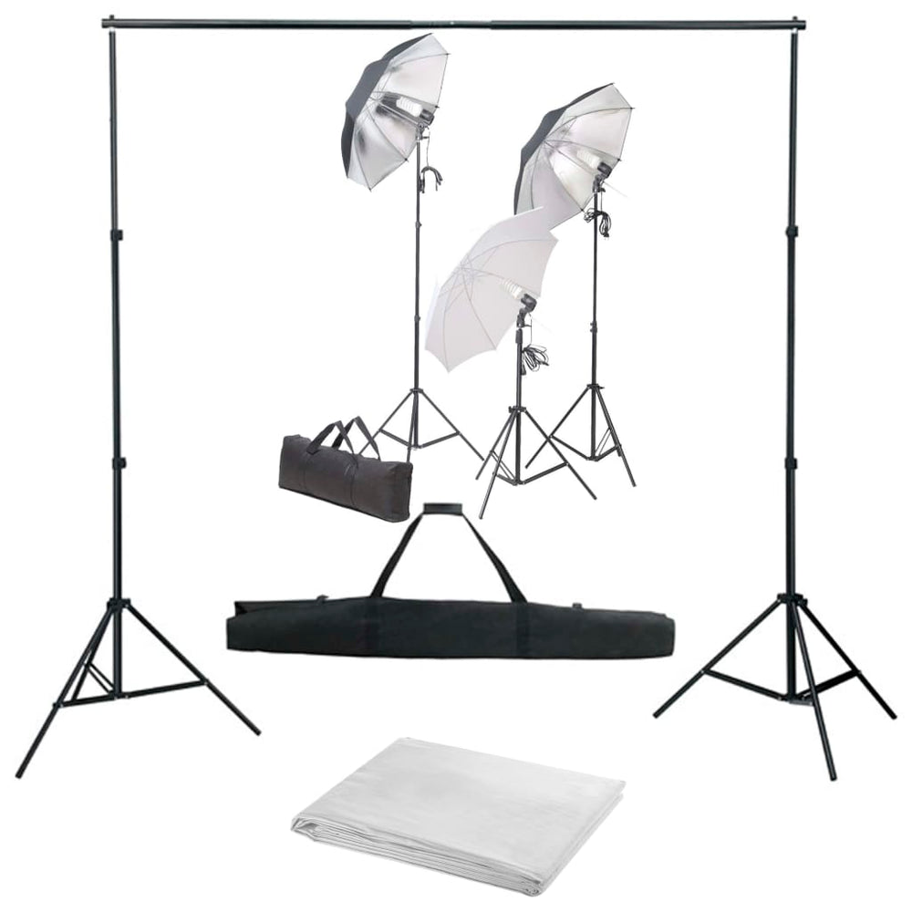 Vidaxl fotostudioset met verlichtingsset en achtergrond