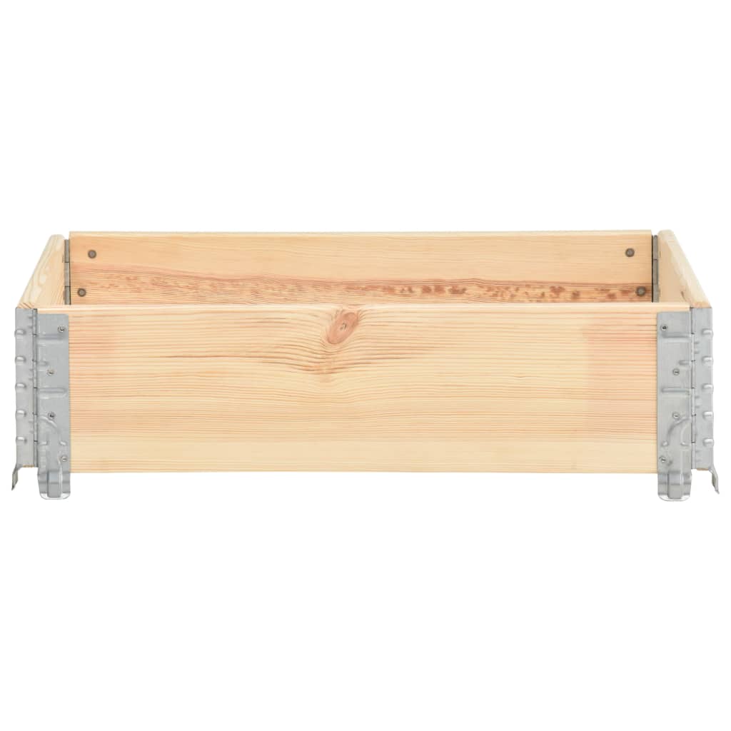 Vidaxl plantenbak 60x80 cm massief groenhout